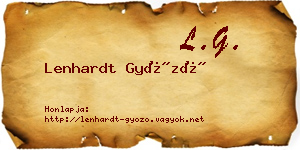 Lenhardt Győző névjegykártya